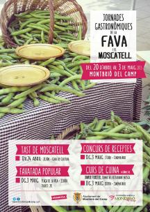 Programa de mà de la segona edició de les jornades gastronòmiques de la fava i el moscatell