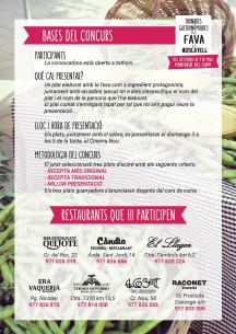 Programa de m de la segona edici de les jornades gastronmiques de la fava i el moscatell