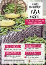 Cartell segona edici de les jornades gastronmiques de la fava i el moscatell