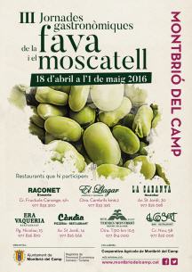 Programa de mà de la tercera edició de les jornades gastronòmiques de la fava i el moscatell