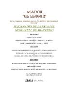 Men El Llagar de la quarta edici de les jornades gastronmiques de la fava i el moscatell