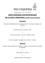 Men Era Vaqueria de la quarta edici de les jornades gastronmiques de la fava i el moscatell