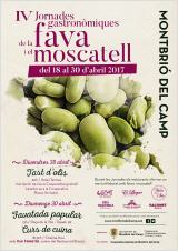 Cartell de la quarta edició de les jornades gastronòmiques de la fava i el moscatell