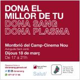 Campanya donaci de sang 18 de mar de 2021